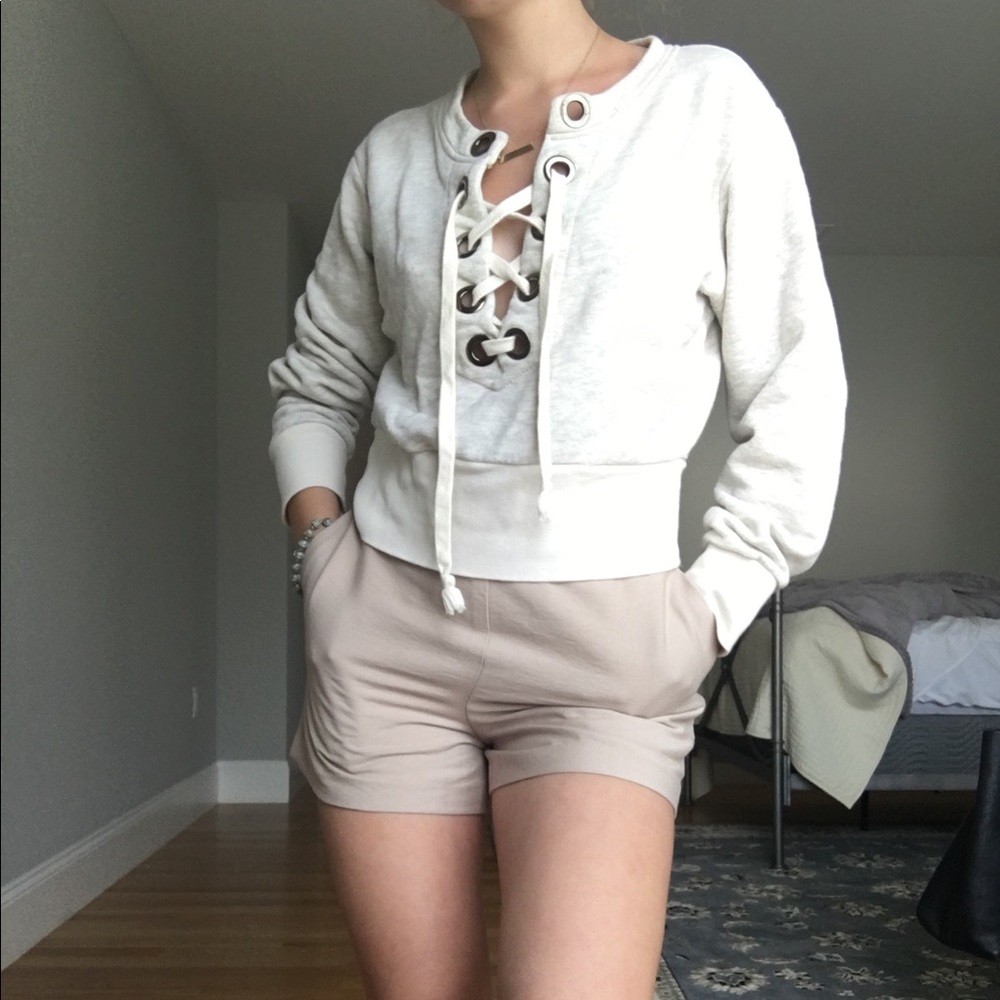 sweater/ crew neck hoodie
